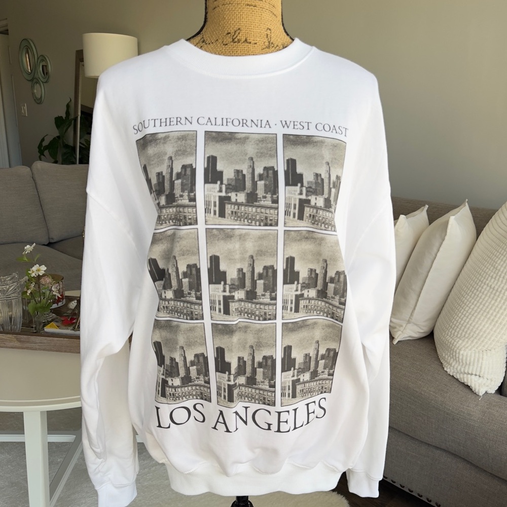 Grayson threads White Los Angeles Graphic Sweatshirt